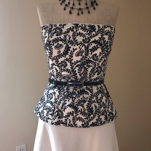 Versatile Black and White Bustier in size 2. - Picture 3 of 3